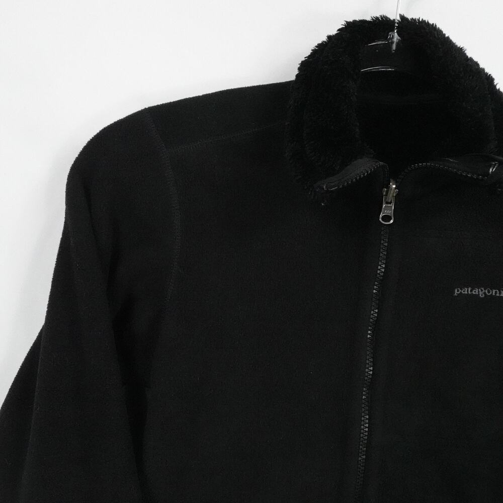 Patagonia Jacket Womens XS Black Full Zip Fleece Reversible Sherpa Pile Outdoors - Picture 3 of 16